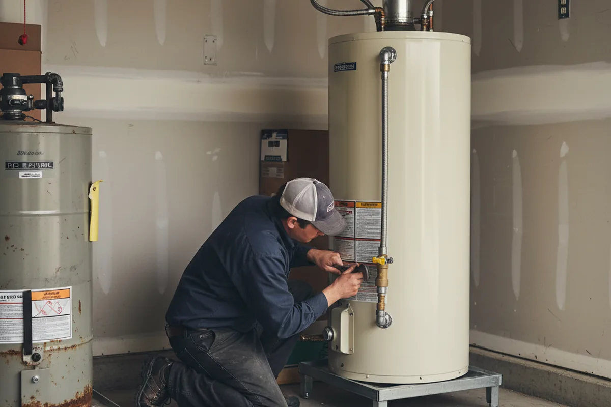 Water heater and shutoff valve replacement in Tumacacori